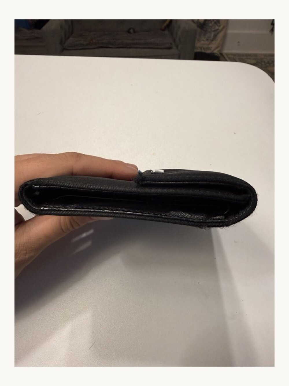 Prada Tessuto Chic Nero Nylon Trifold Wallet - Picture 10 of 11